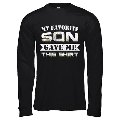 My Favorite Son Gave Me This-T-Shirt & Hoodie-Long Sleeve T-Shirt-Black
