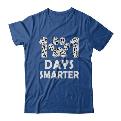 101 Days Smarter Teacher Dogs Days Of School Student-T-Shirt & Hoodie-Classic T-Shirt-Royal
