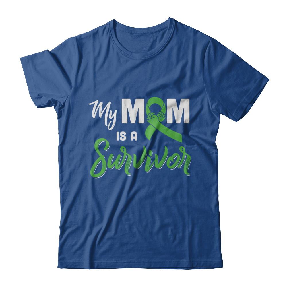 My Mom Is A Survivor Lymphoma Son Daughter-T-Shirt & Hoodie-Classic T-Shirt-Royal