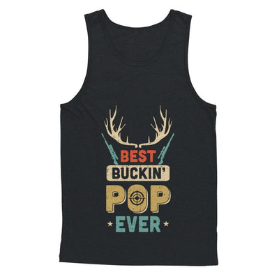 Vintage Best Buckin' Pop Ever Deer Hunting-T-Shirt & Hoodie-Unisex Tank-Black