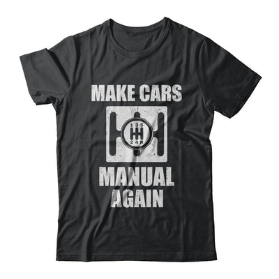 Make Cars Manual Again-T-Shirt & Hoodie-Classic T-Shirt-Black