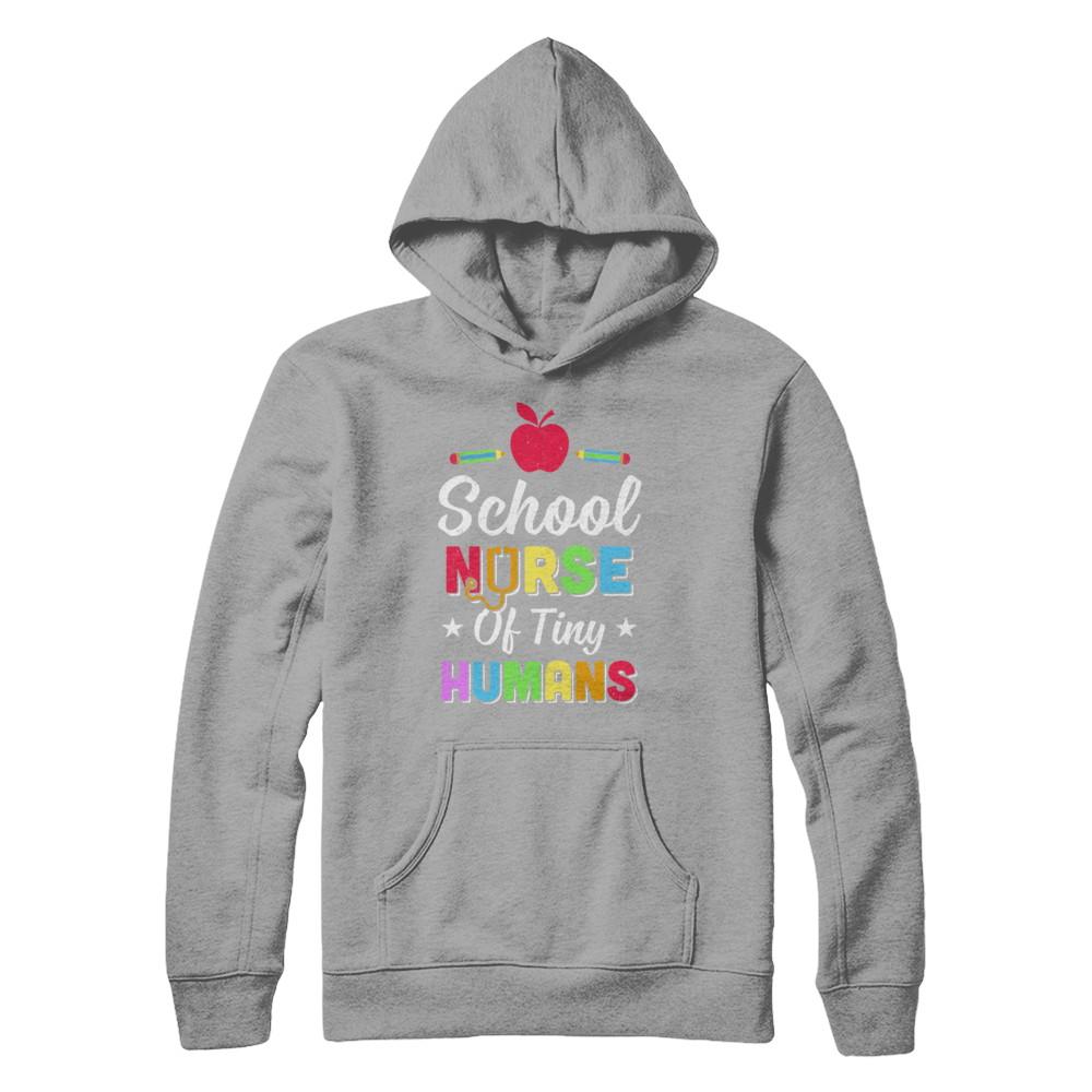 School Nurse Of Tiny Humans-T-Shirt & Hoodie-Pullover Hoodie-Light Steel