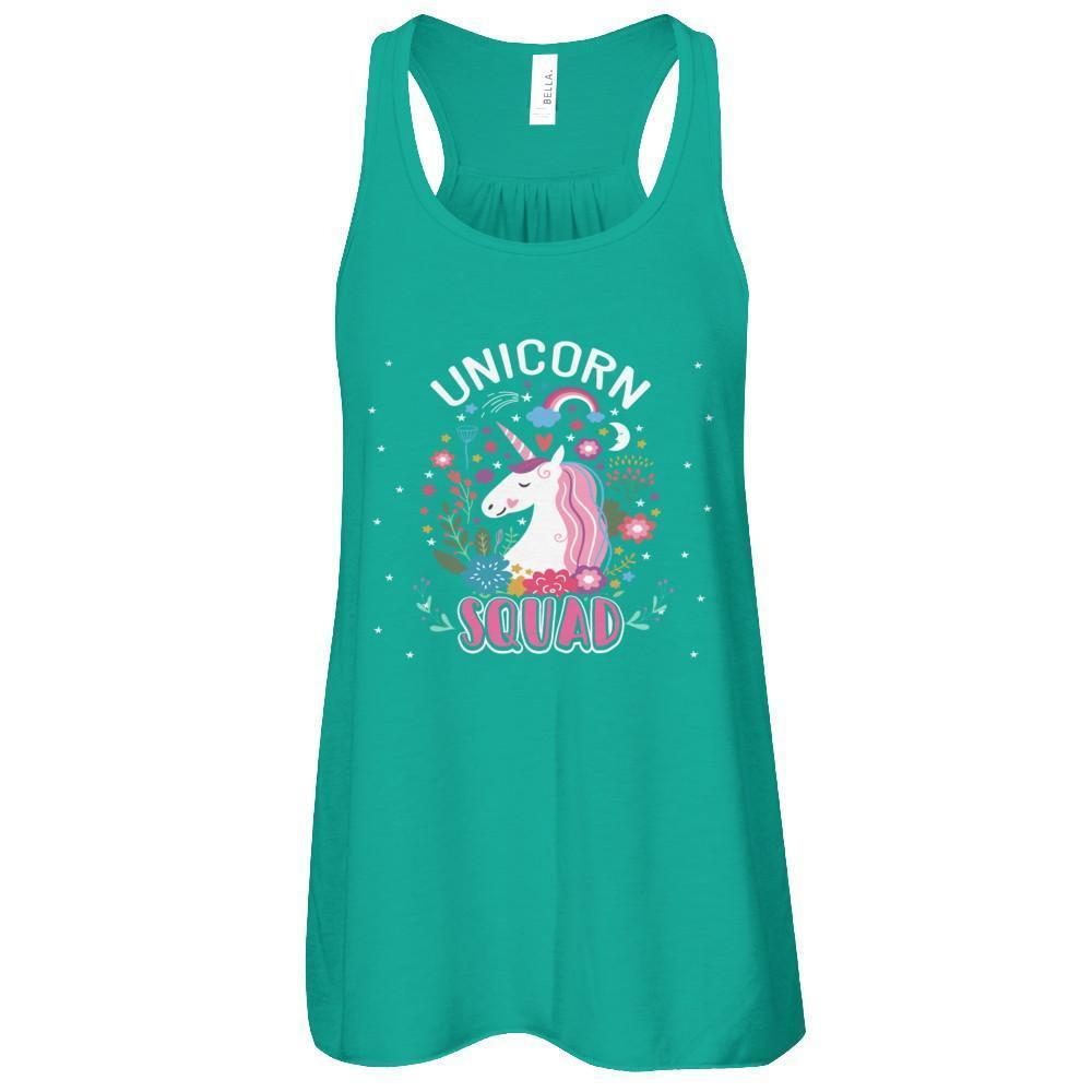 Unicorn Squad-T-Shirt & Tank Top-Women's Flowy Racerback Tank-Kelly