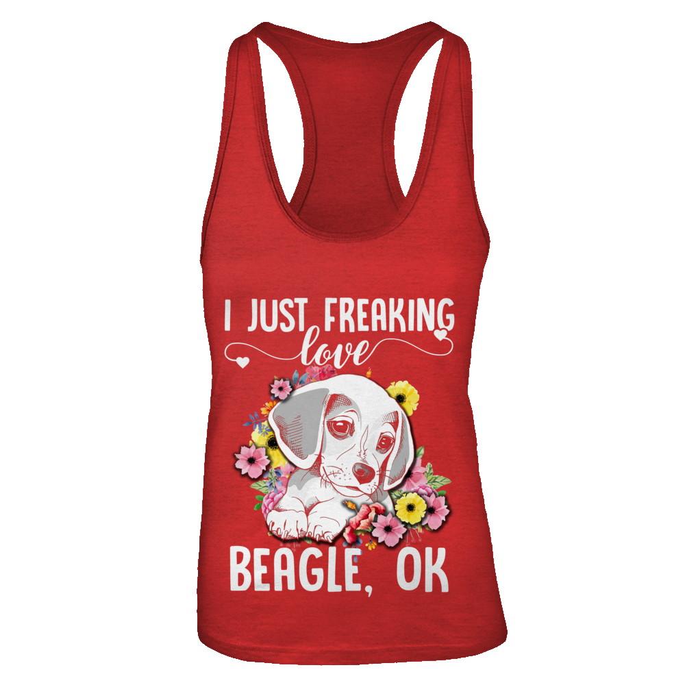 Dog I Just Freaking Love Beagle-T-Shirt & Tank Top-