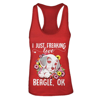 Dog I Just Freaking Love Beagle-T-Shirt & Tank Top-