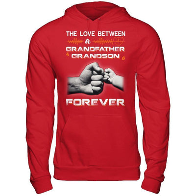 The Love Between A Grandfather And Grandson Is Forever-T-Shirt & Hoodie-Pullover Hoodie-Red