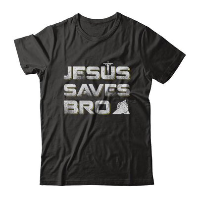 Jesus Saves Bro-T-Shirt & Hoodie-Classic T-Shirt-Black