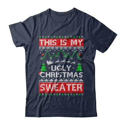 This Is My Ugly Christmas Sweater-T-Shirt & Sweatshirt-Classic T-Shirt-Navy