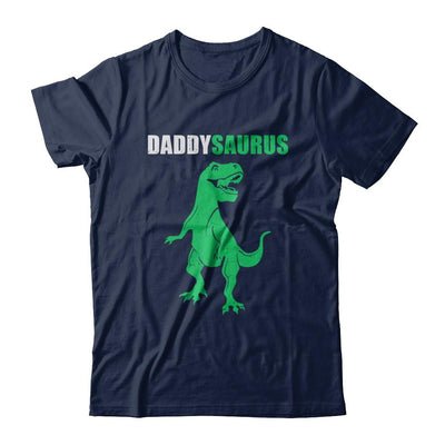 Daddysaurus Funny Dinosaur First Time Dad Fathers Day-T-Shirt & Hoodie-Classic T-Shirt-Navy