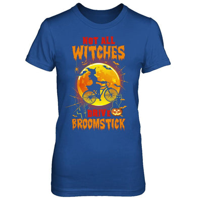 Not All Witches Drive Broom Funny Halloween Bicycle-T-Shirt & Sweatshirt-Women's T-Shirt-Royal