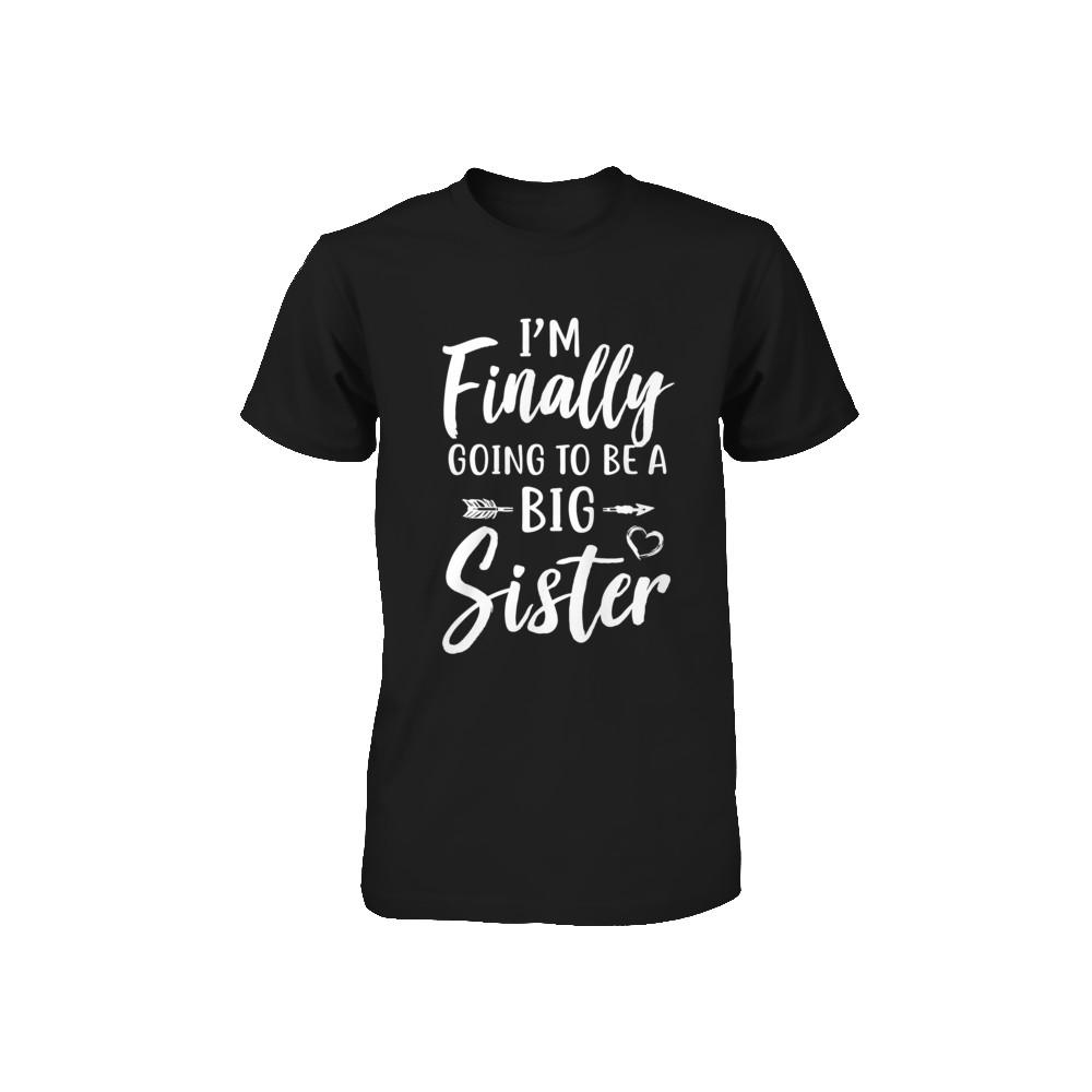 Cute I Am Finally Going To Be A Big Sister Youth-Youth Shirt-Toddler T-Shirt-Black