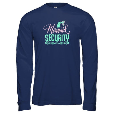 Mermaid Security-T-Shirt & Tank Top-Long Sleeve T-Shirt-Navy