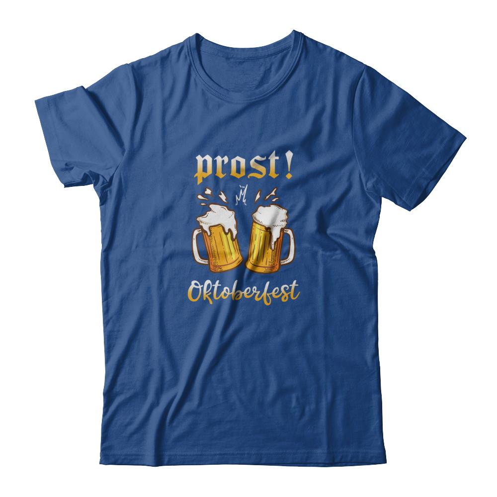 Oktoberfest Prost Cheers In German Drinking Beer 2021-T-Shirt & Tank Top-Classic T-Shirt-Royal
