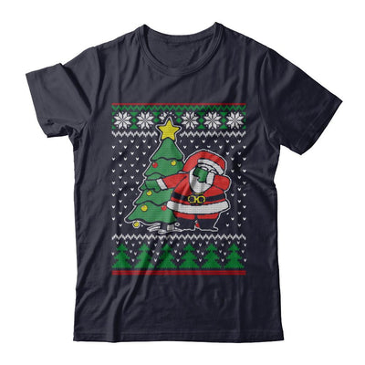 Dabbing Santa Ugly Sweater Christmas-T-Shirt & Sweatshirt-Premium T-Shirt-Midnight Navy