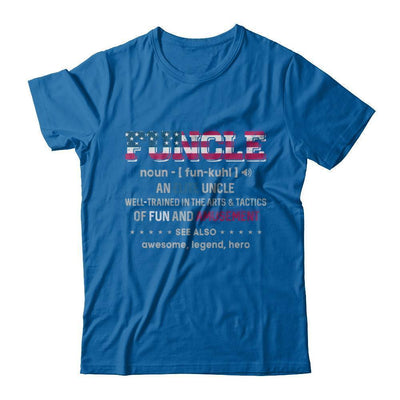Veteran Funcle Fun Uncle Definition Military-T-Shirt & Hoodie-Classic T-Shirt-Royal