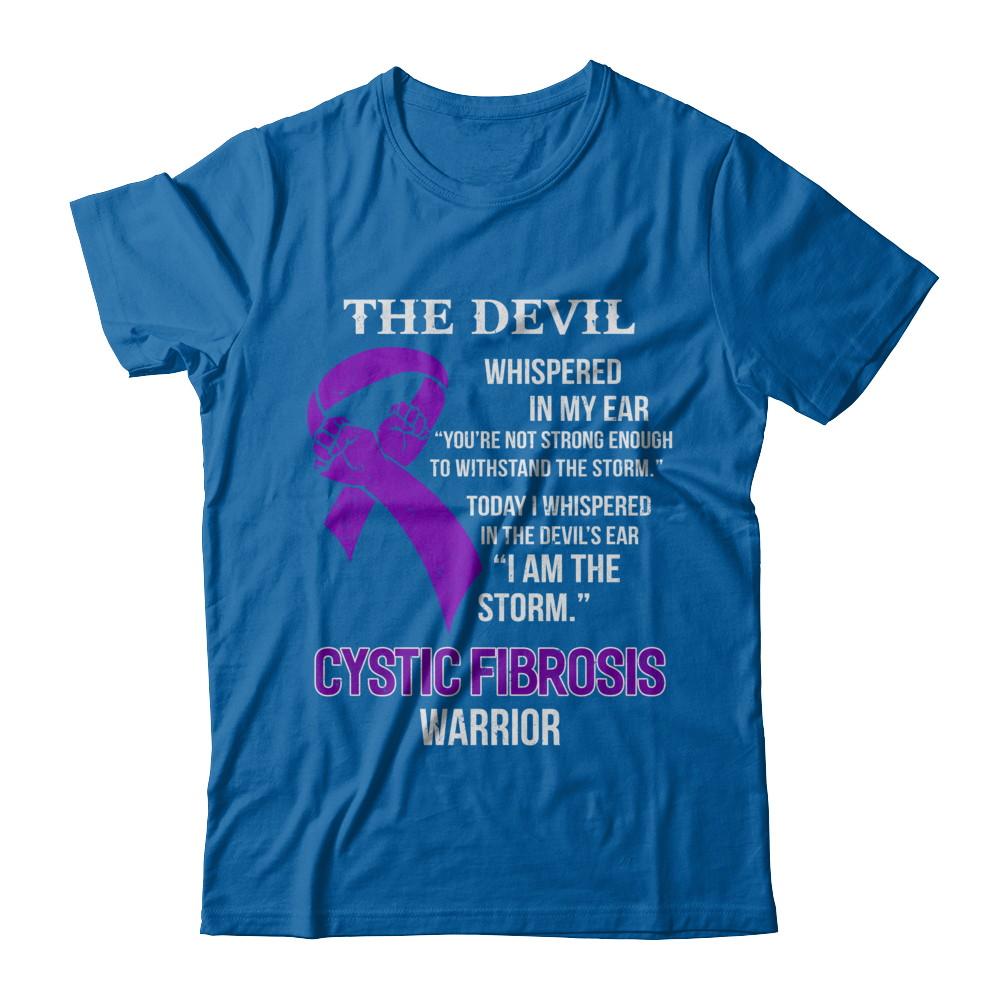 I Am The Storm Support Cystic Fibrosis Awareness Warrior Gift-T-Shirt & Hoodie-Classic T-Shirt-Royal