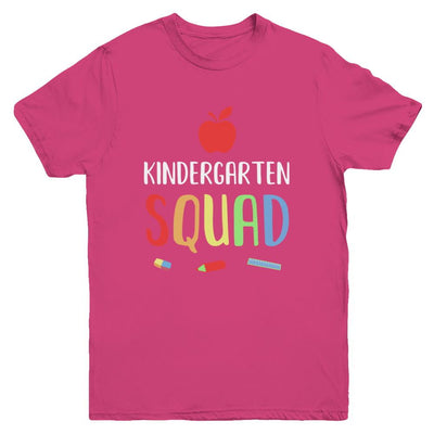 Kindergarten Squad Back To School Teacher Gift Youth-Youth Shirt-Youth T-Shirt-Heliconia