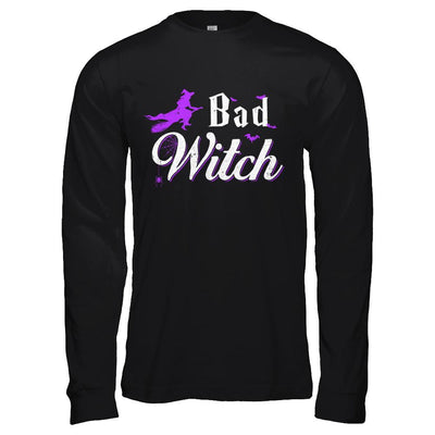 Bad Witch Halloween-T-Shirt & Hoodie-Long Sleeve T-Shirt-Black