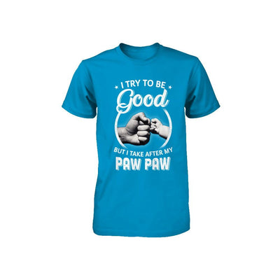I Try To Be Good But I Take After My Paw Paw Toddler Kids Youth-Youth Shirt-