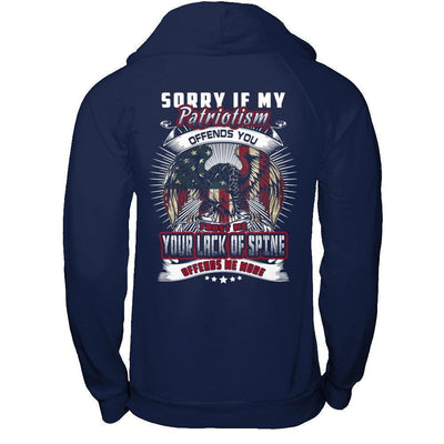Sorry If My Patriotism Offends You Trust Me-T-Shirt & Hoodie-Pullover Hoodie-Navy