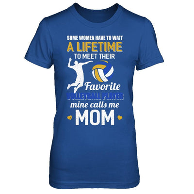 Funny My Favorite Volleyball Player Calls Me Mom-T-Shirt & Hoodie-