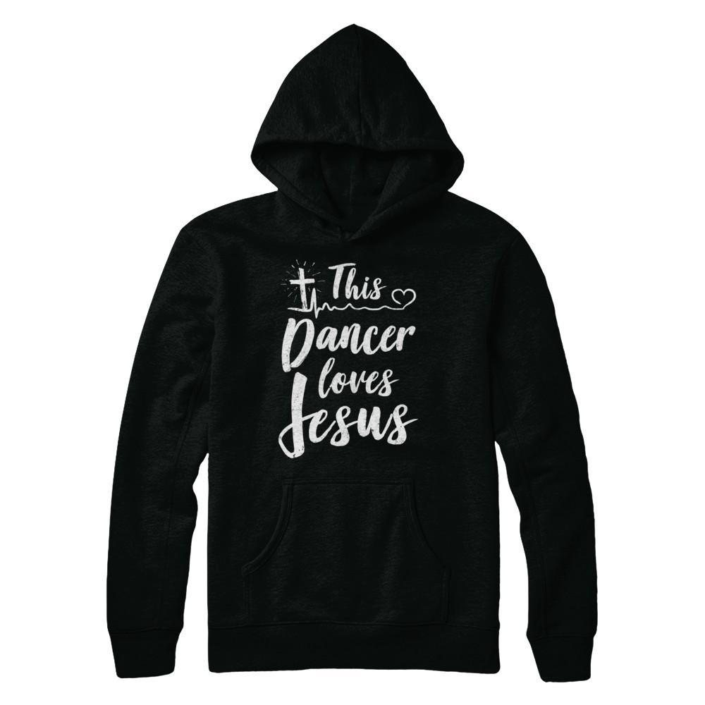 This Dancer Loves Jesus Christian Dance-T-Shirt & Hoodie-Pullover Hoodie-Black