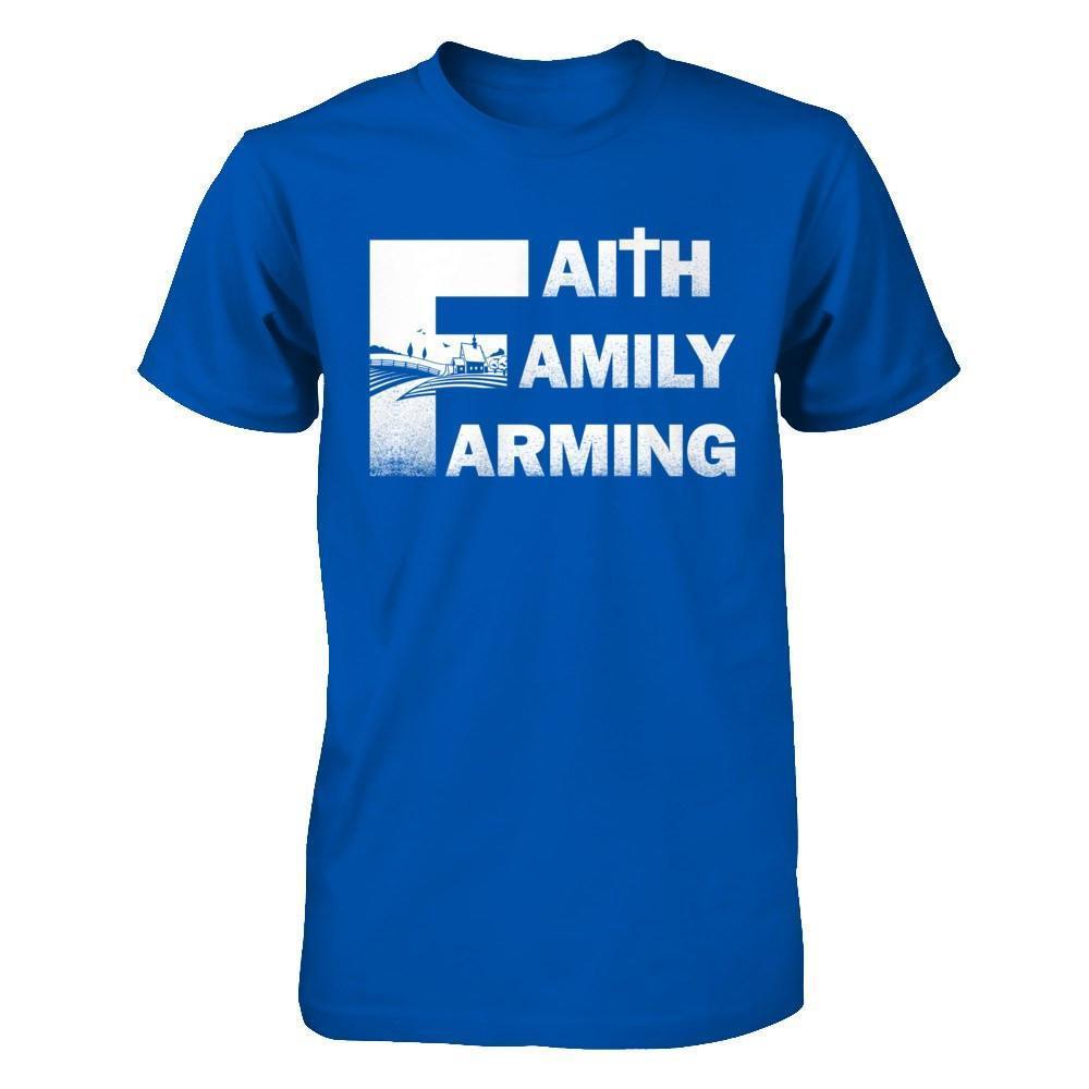 Faith Family Farming Farmer-T-Shirt & Hoodie-Premium T-Shirt-Royal