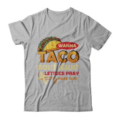 Wanna Taco Bout Jesus Christian Tacos-T-Shirt & Hoodie-Premium T-Shirt-Heather Gray