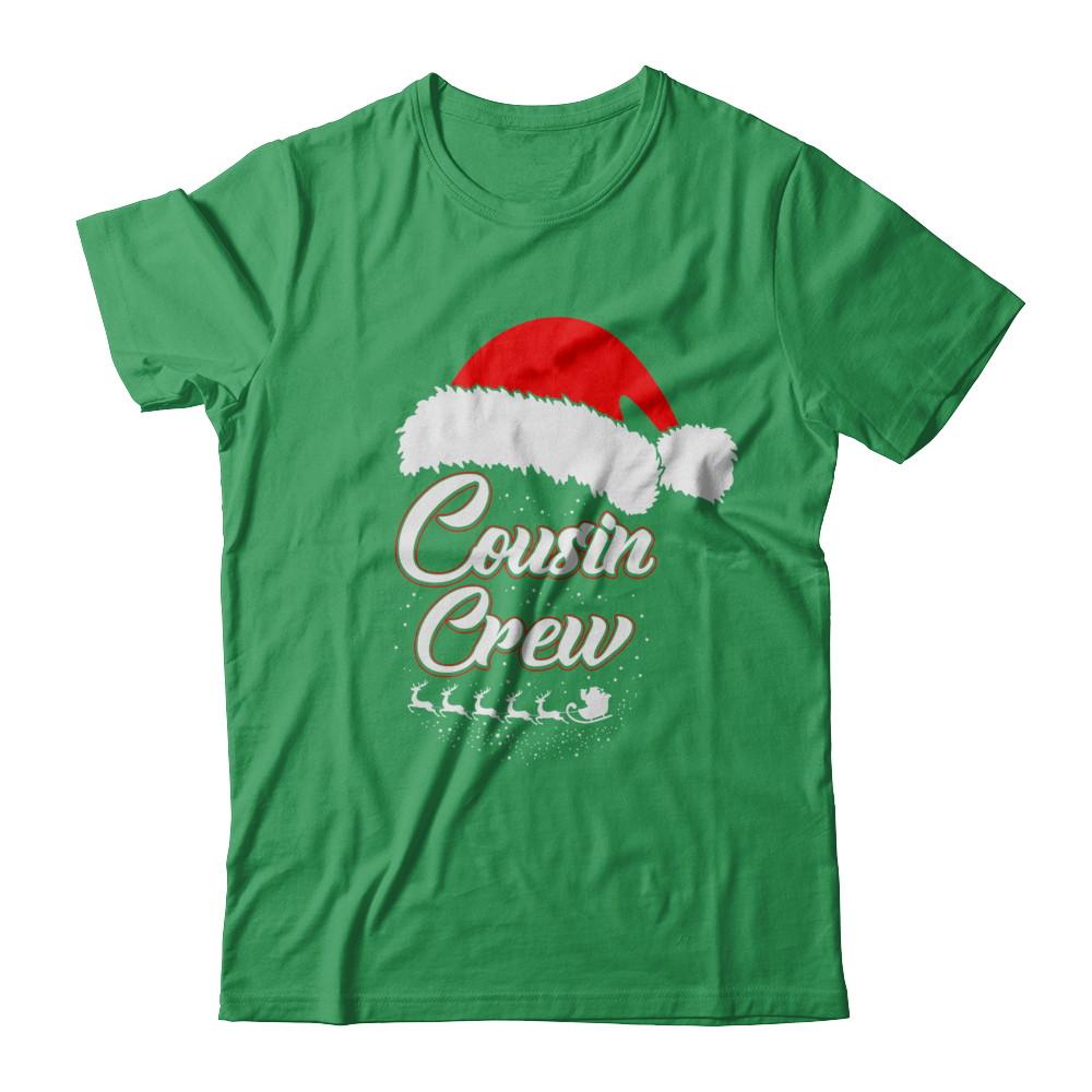 Cousin Crew Matching Family Funny Christmas-T-Shirt & Hoodie-Premium T-Shirt-Kelly Green