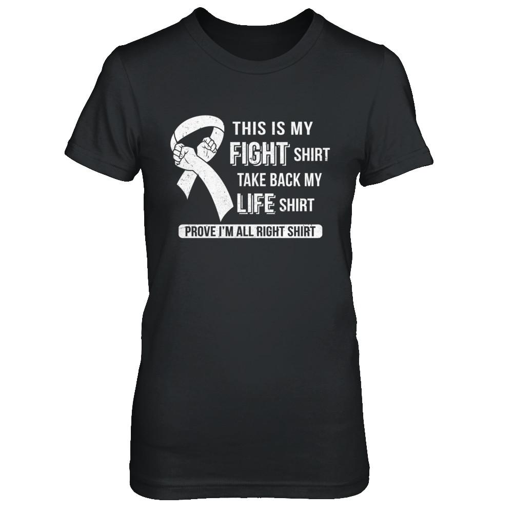 This Is My Fight Lung Cancer Awareness-T-Shirt & Hoodie-Women's T-Shirt-Black