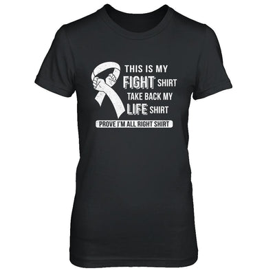 This Is My Fight Lung Cancer Awareness-T-Shirt & Hoodie-Women's T-Shirt-Black