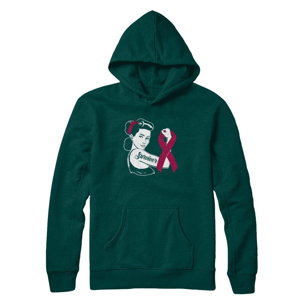 We Can Cure It Multiple Myeloma Awareness Survivor-T-Shirt & Hoodie-Pullover Hoodie-Deep Forest
