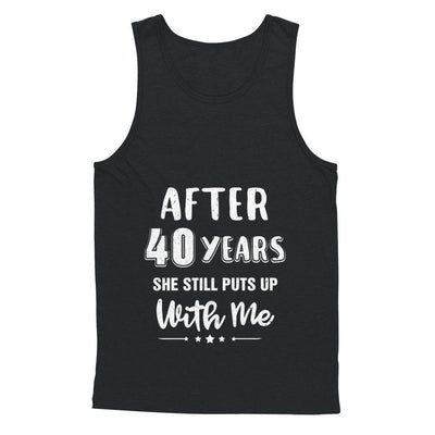 40Th Wedding Anniversary Funny Husband Gift-T-Shirt & Hoodie-Unisex Tank-Black