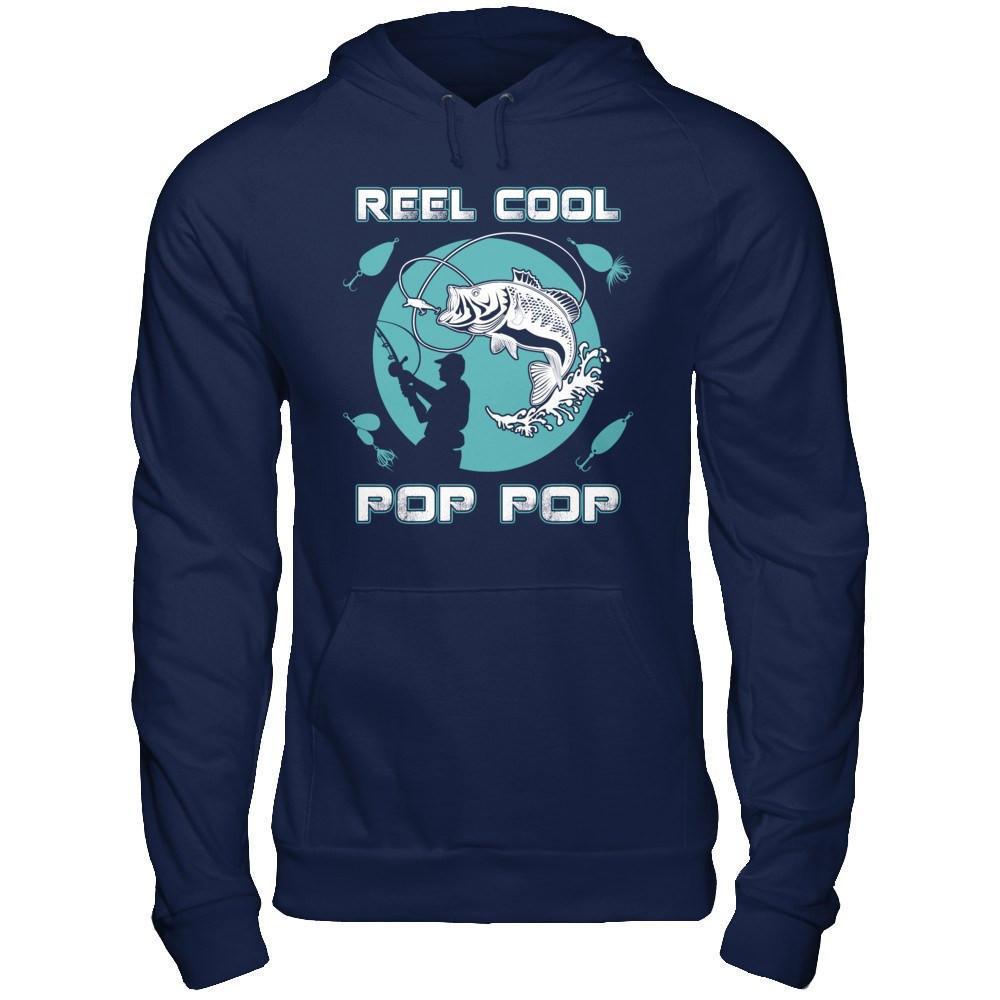 Reel Cool Pop Pop-T-Shirt & Hoodie-Pullover Hoodie-Navy
