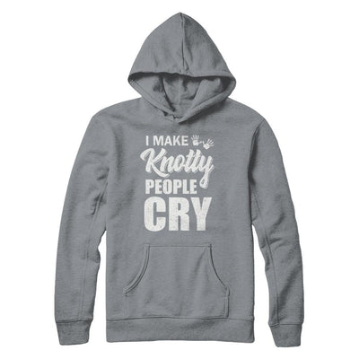 I Make Knotty People Cry Massage Therapist Gift-T-Shirt & Hoodie-Pullover Hoodie-Light Steel