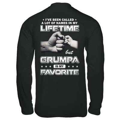 I've Been Called A Lot Of Names But Grumpa Is My Favorite-T-Shirt & Hoodie-Long Sleeve T-Shirt-Black