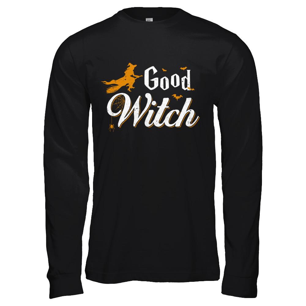 Good Witch Halloween-T-Shirt & Hoodie-Long Sleeve T-Shirt-Black