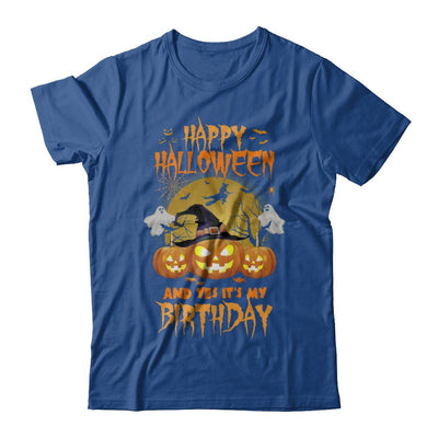 Happy Halloween And Yes It's My Birthday Gifts-T-Shirt & Hoodie-Classic T-Shirt-Royal