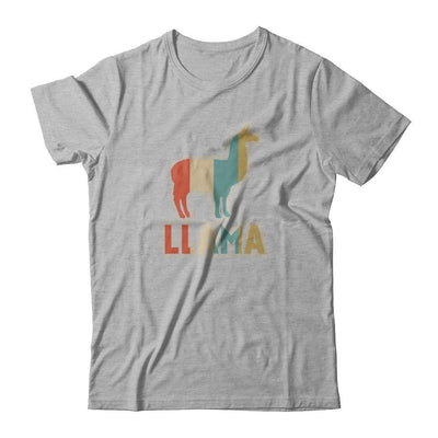 Classic Vintage Retro Style Llama-T-Shirt & Tank Top-Premium T-Shirt-Heather Gray
