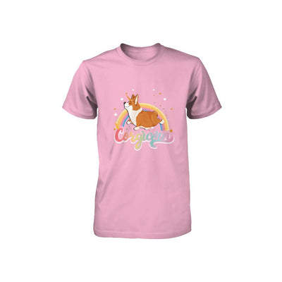 Corgicorn Corgi Unicorn Kids Space Galaxy Rainbow Youth-Youth Shirt-Toddler T-Shirt-Pink