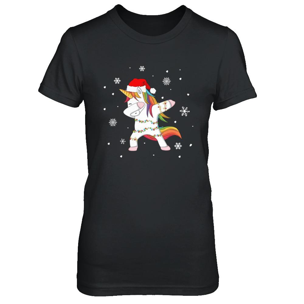 Dabbing Unicorn Ugly Christmas Sweater Girls