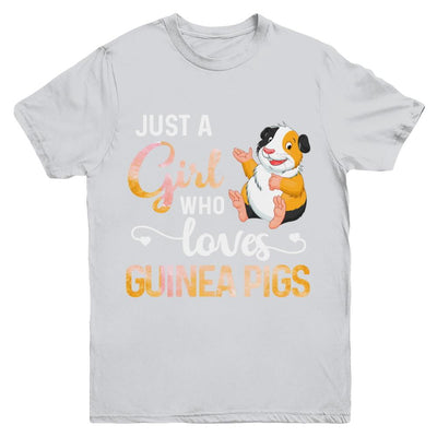 Just A Woman Who Loves Guinea Pigs Youth-Youth Shirt-Youth T-Shirt-Sport Grey