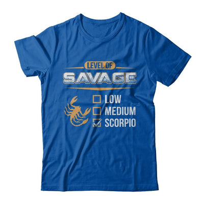 Level Of Savage Scorpio-T-Shirt & Hoodie-Premium T-Shirt-Royal