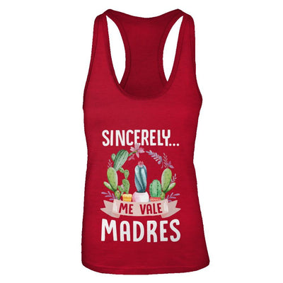 Sincerely Me Vale Madres Cactus-T-Shirt & Tank Top-Women's Ideal Racerback Tank-Red