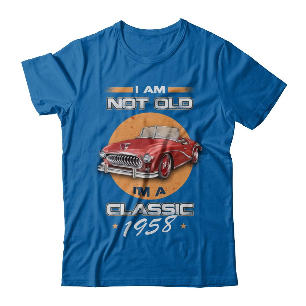 I'm Not Old I'm A Classic 1958 Car-T-Shirt & Hoodie-Classic T-Shirt-Royal