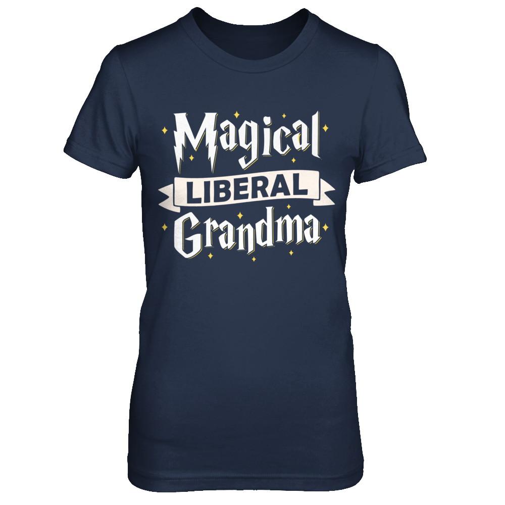 Magical Liberal Grandma-T-Shirt & Hoodie-Women's T-Shirt-Navy