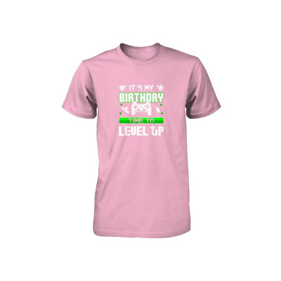 It's My Birthday Time To Level Up Youth-Youth Shirt-Toddler T-Shirt-Pink