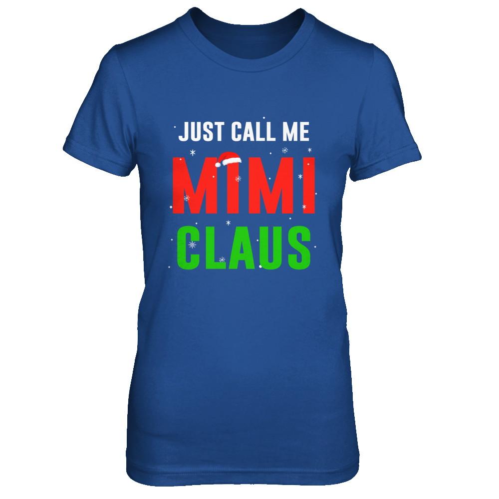 Santa Mimi Claus Matching Family Christmas Pajamas-T-Shirt & Sweatshirt-Women's T-Shirt-Royal