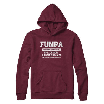 Funpa Like A Grandpa Only Cooler Fathers Day Gift-T-Shirt & Hoodie-Pullover Hoodie-Maroon