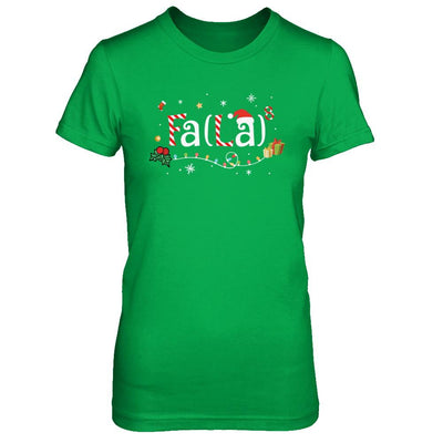 Cute Math Fa La Funny Christmas-T-Shirt & Sweatshirt-Women's T-Shirt-Irish Green